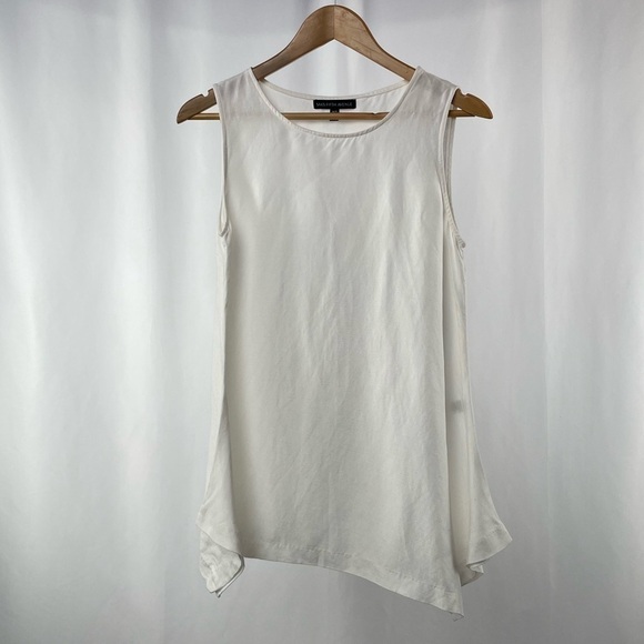 Saks Fifth Avenue Linen Blend Sleeveless Top‎ in White Size Extra Small - Picture 1 of 5